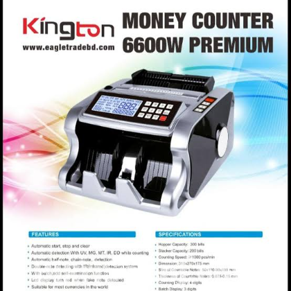 Kington Plus AL 6600W Premium Money Counting Machine